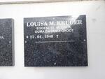 KRUGER Louisa M. 1940-