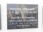LAAR Anthonie, van 1923-2009 & Martijntje Goverdina STUURMAN 1921-1999
