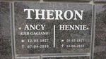 THERON Hennie 1927-2018 & Ancy GAGIANO 1927-2010