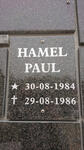 HAMEL Paul 1984-1986
