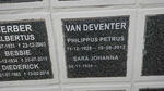 DEVENTER Philippus Petrus 1928-2012 & Sara Johanna 1939-