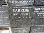 CARELSE Gert 1940-2013