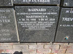 BARNARD Marthinus S. 1956-2020