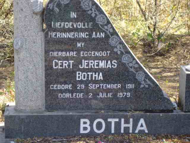 BOTHA Gert Jeremias 1911-1979