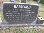 BARNARD Jacobus C. 1886-1980 & Aletta F. 1899-1981