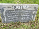 BOTHA Sarah Maria 1883-1944 :: BOTHA Theunis Hermanus 1918-1935