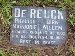 REUCK Dirk Willem, de 1903-1982 & Phyllis Marjorie 1910-1981