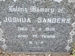 SANDERS Joshua -1929