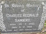 SANDERS Charles Reginald 1890-1968