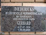 DIEDERICKS Gerhard 1938-2009