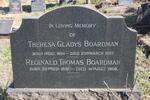 BOARDMAN Reginald Thomas 1891-1968 & Theresa Gladys 1894-1957