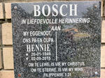 BOSCH Hennie 1946-2015