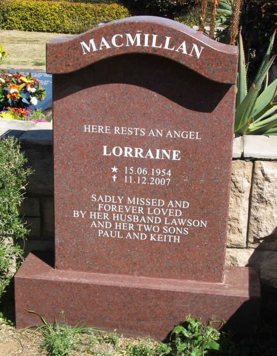 MACMILLAN Lorraine 1954-2007