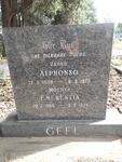GEEL Alphonso 1908-1978 & Emerentia 1909-1974