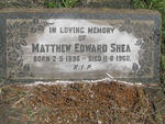 SHEA Matthew Edward 1896-1960