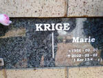 KRIGE Marie 1956-2022