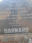 BARNARD Adam 1869-1942 & Maria A.J. 1869-1956