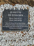 NYSSCHEN Jeanette, de 1945-2003