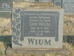 WIUM Dan 1876-1960