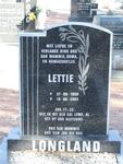 LONGLAND Lettie 1909-2005