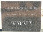 KLERK Jacob Frans, de 1950-1965