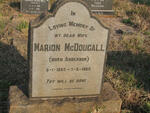 MCDOUGALL Marion nee ANDERSON 1893-1962