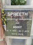 SPREETH Anny 1933-2019