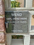 WEND Karl-Heinz 1932-2000
