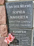 MERWE Sophia Magrieta, van der nee ZANDBERG 1926-2021