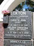 LOXTON Christie John 1924-2008 & Helena Christina GREEFF 1929-2009