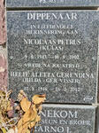 DIPPENAAR Nicolaas Petrus 1943-2002 & Helie Aletta Gerendina VISSER 1946-2012