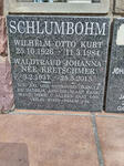 SCHLUMBOHM Wilhelm Otto Kurt 1926-1984 & Waltraud Johanna KRETSCHMER 1937-2013