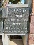 ROUX Nick, le 1931-2009 & Bettie 1935-2015
