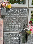 LANGEVELDT Jan 1927-2011 Christine 1928-