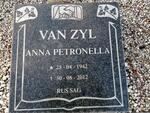ZYL Anna Petronella, van 1942-2012