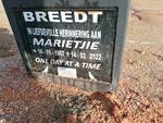 BREEDT Marietjie 1967-2022