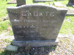 CLOETE Aubrey Etheridge 1898-1968 & Olive Emily COATH 1901-1969