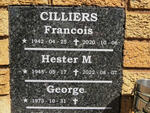 CILLIERS Francois 1942-2020 & Hester M. 1945-2022 :: CILLIERS George 1973-