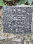 MAYNE Patricia Anne 1944-2013