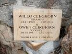 CLEGHORNE Willo 1920-2014 & Gwen 1931-2016