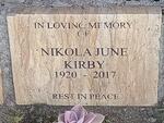 KIRBY Nikola June 1920-2017
