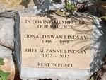 LINDSAY Donald Swan 1916-1998 & Rhee Suzanne 1922-2012