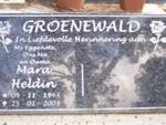 GROENEWALD Mara Heldin 1943-2003