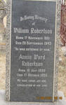 ROBERTSON William 1861-1943 & Annie Ward 1886-1953