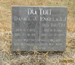 TOIT Daniel J., du 1870-1947 & Engela A.J. BRITZ 1881-1964