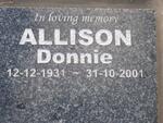 ALLISON Donnie 1931-2001