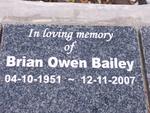BAILEY Brian Owen 1951-2007