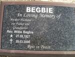 BEGBIE Willie 1927-2005