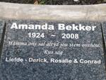 BEKKER Amanda 1924-2008