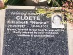 CLOETE Elizabeth 1937-2007